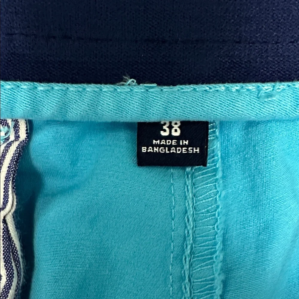 crown & ivy Bright Aqua Flat-Front Men's‎ Chino Shorts